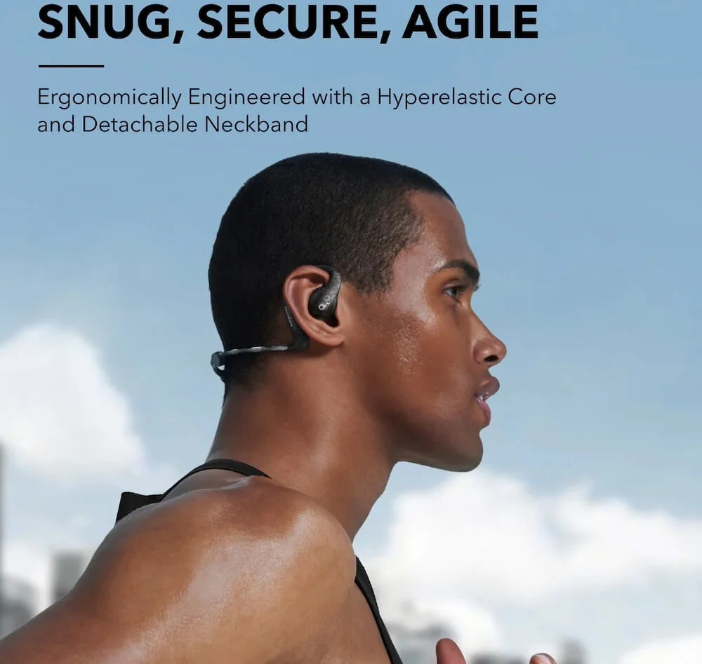 Anker SoundCore AeroFit Pro Open-Ear Oordopjes met Nekband Zwart afbeelding 5