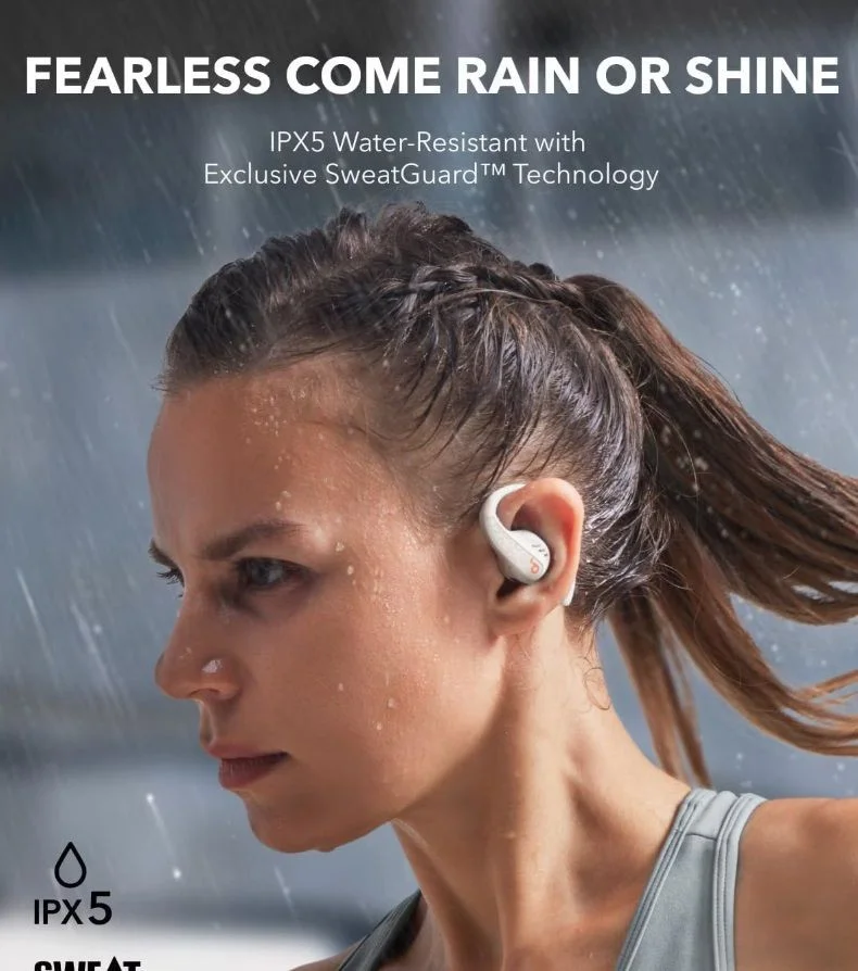 Anker SoundCore AeroFit Pro Open-Ear Oordopjes met Nekband Wit afbeelding 8