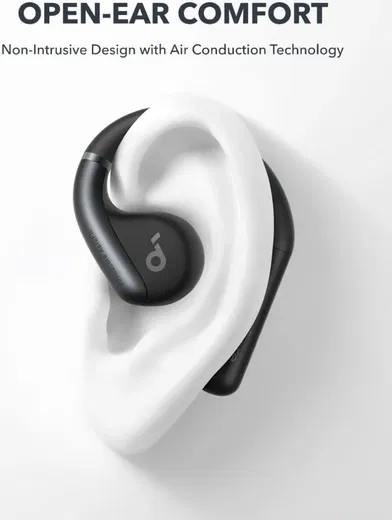 Anker SoundCore AeroFit Open-Ear Draadloze Bluetooth 5.3 Oordopjes Zwart afbeelding 2