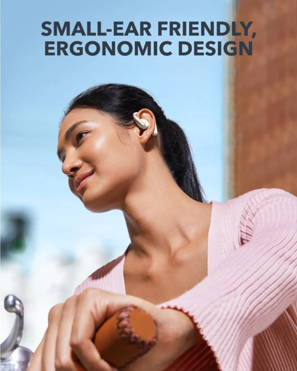Anker SoundCore AeroFit Open-Ear Draadloze Bluetooth 5.3 Oordopjes Wit afbeelding 5