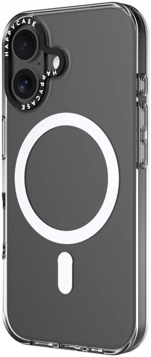 HappyCase Joy Apple iPhone 16 Hoesje MagSafe Back Cover Crystal Clear afbeelding 16