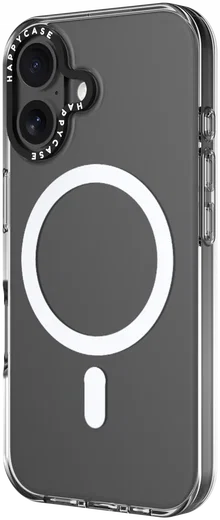 HappyCase Joy Apple iPhone 16 Hoesje MagSafe Back Cover Crystal Clear afbeelding 16