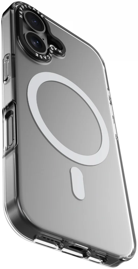 HappyCase Joy Apple iPhone 16 Hoesje MagSafe Back Cover Crystal Clear afbeelding 12
