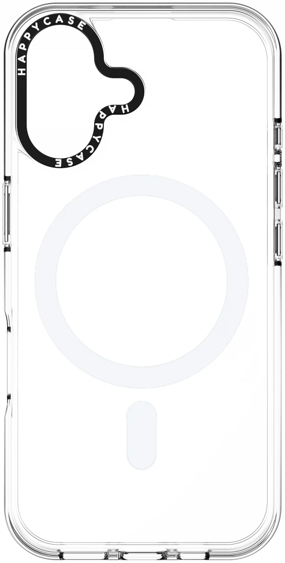 HappyCase Joy Apple iPhone 16 Hoesje MagSafe Back Cover Crystal Clear afbeelding 15