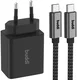 Buddi 30W GaN Mini USB-C Oplader met USB-C naar USB-C Kabel 2 Meter x afbeelding 1