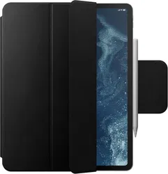 Nomad Leather Folio Plus iPad Air 13 (24/25)/Pro 12.9 (22/21/20/18) Hoes Zwart afbeelding