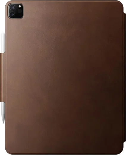 Nomad Leather Folio Plus iPad Air 13 (24/25)/Pro 12.9 (22/21/20/18) Hoes Bruin afbeelding 2
