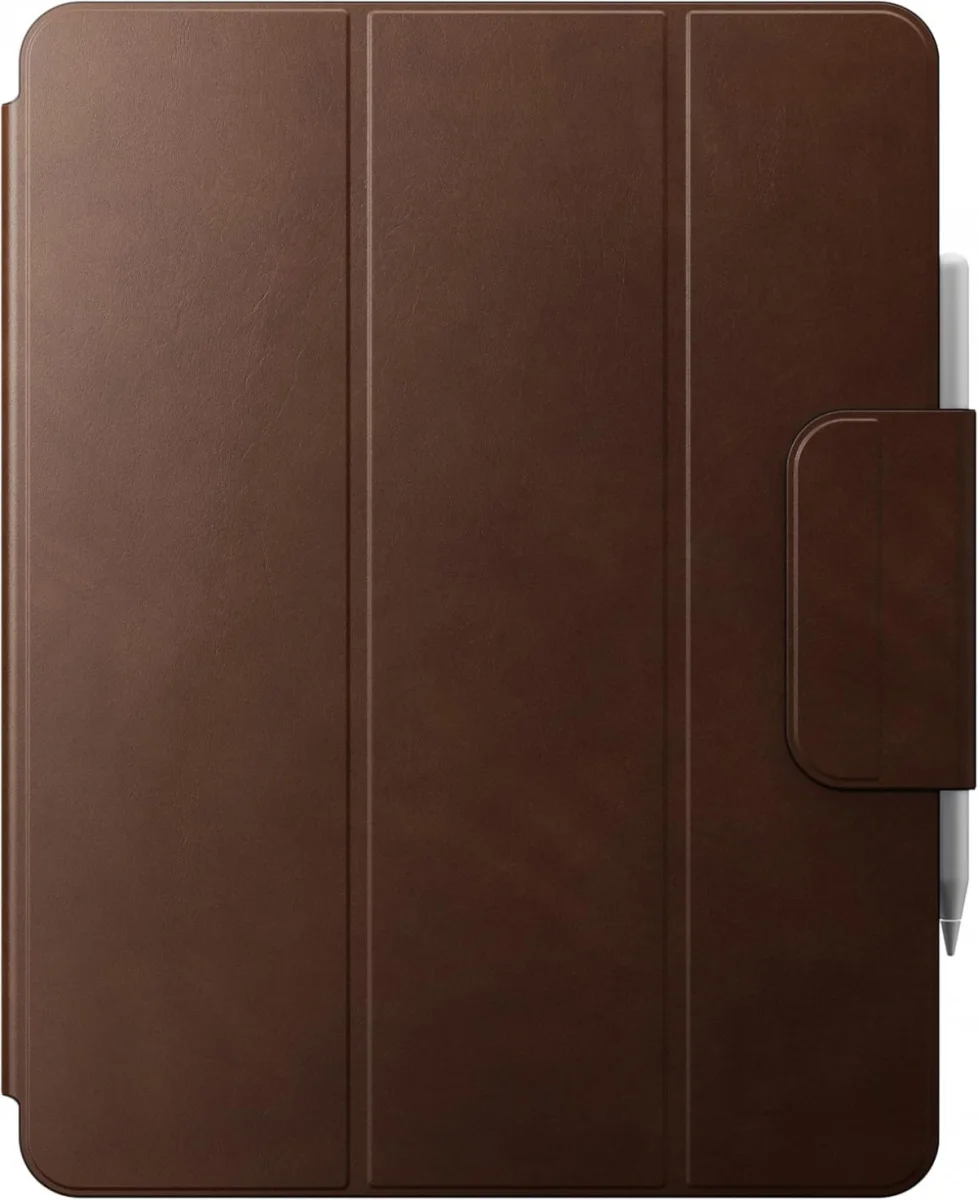 Nomad Leather Folio Plus iPad Air 13 (24/25)/Pro 12.9 (22/21/20/18) Hoes Bruin afbeelding 4