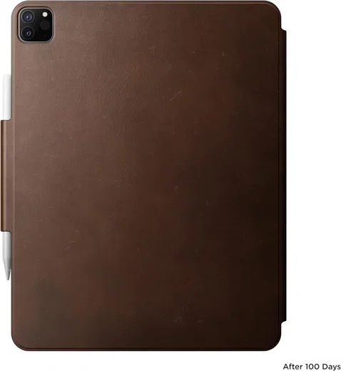 Nomad Leather Folio Plus iPad Air 13 (24/25)/Pro 12.9 (22/21/20/18) Hoes Bruin afbeelding 7