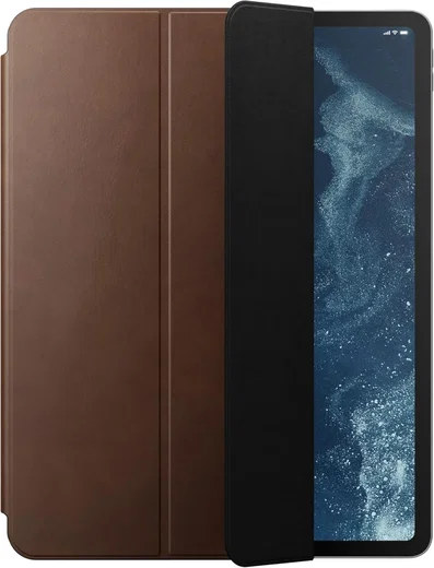 Nomad Leather Folio iPad Air 13 (24/25)/Pro 12.9 (22/21/20/18) Hoes Leer Bruin afbeelding 1