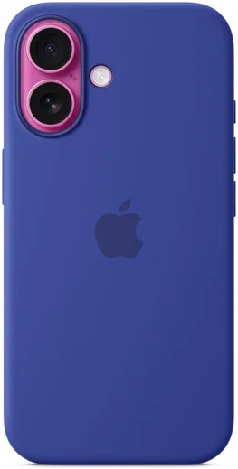 Origineel Apple iPhone 16 Hoesje MagSafe Silicone Case Ultramarijn afbeelding 3