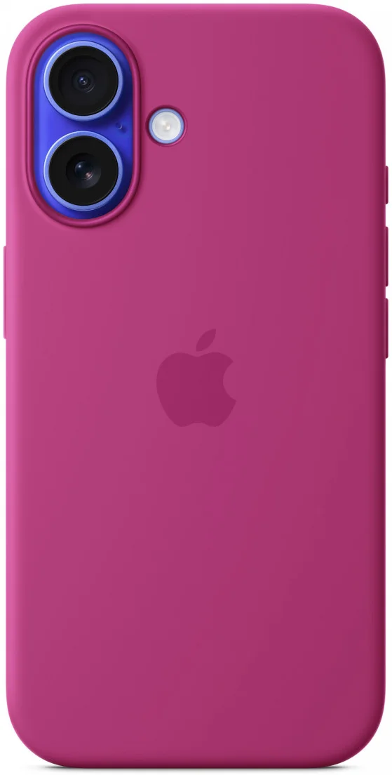 Origineel Apple iPhone 16 Hoesje MagSafe Silicone Case Fuchsia afbeelding 2