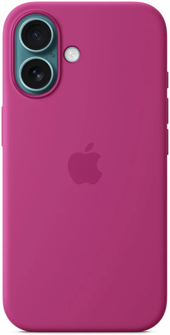 Origineel Apple iPhone 16 Hoesje MagSafe Silicone Case Fuchsia afbeelding 3