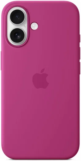 Origineel Apple iPhone 16 Hoesje MagSafe Silicone Case Fuchsia afbeelding 4