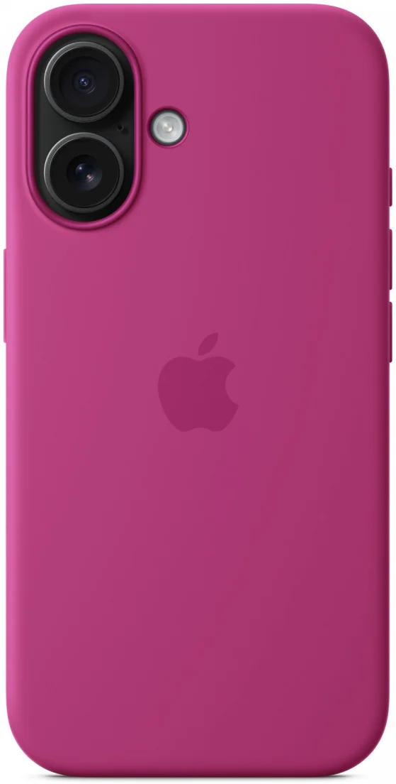 Origineel Apple iPhone 16 Hoesje MagSafe Silicone Case Fuchsia afbeelding 5
