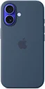 Origineel Apple iPhone 16 Hoesje MagSafe Silicone Case Denim