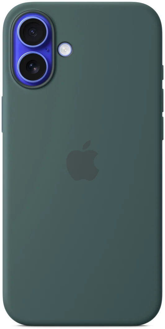 Origineel Apple iPhone 16 Plus Hoesje MagSafe Silicone Case Blauwgroen afbeelding 2