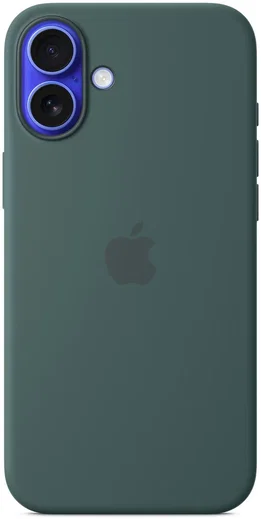 Origineel Apple iPhone 16 Plus Hoesje MagSafe Silicone Case Blauwgroen afbeelding 2