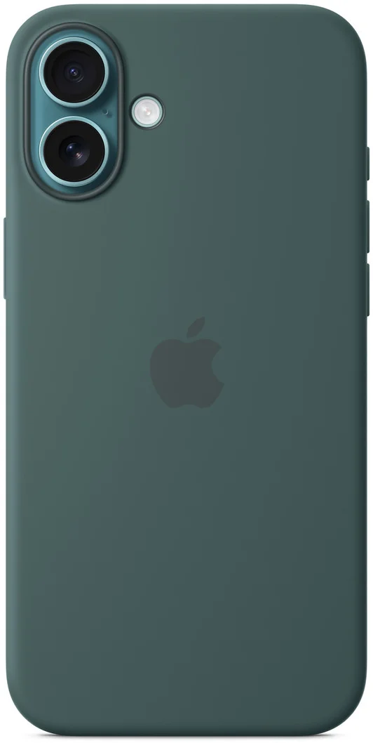 Origineel Apple iPhone 16 Plus Hoesje MagSafe Silicone Case Blauwgroen afbeelding 1
