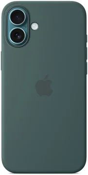 Origineel Apple iPhone 16 Plus Hoesje MagSafe Silicone Case Blauwgroen