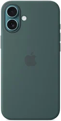 Origineel Apple iPhone 16 Plus Hoesje MagSafe Silicone Case Blauwgroen afbeelding