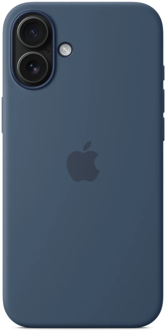 Origineel Apple iPhone 16 Plus Hoesje MagSafe Silicone Case Denim afbeelding 5