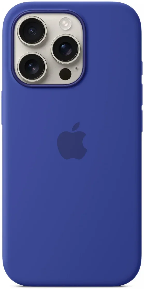 Origineel Apple iPhone 16 Pro Hoesje MagSafe Silicone Case Ultramarijn afbeelding 3