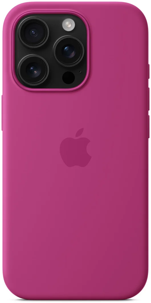 Origineel Apple iPhone 16 Pro Hoesje MagSafe Silicone Case Fuchsia afbeelding 1