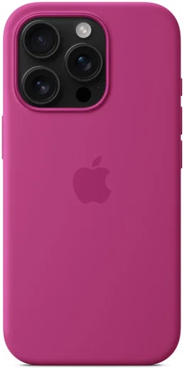 Origineel Apple iPhone 16 Pro Hoesje MagSafe Silicone Case Fuchsia afbeelding 1