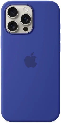 Origineel Apple iPhone 16 Pro Max Hoesje MagSafe Silicone Case Ultramarijn afbeelding 2