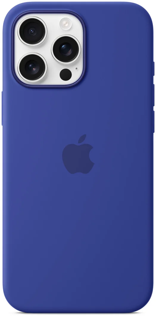 Origineel Apple iPhone 16 Pro Max Hoesje MagSafe Silicone Case Ultramarijn afbeelding 3