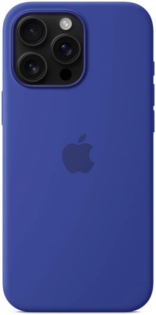 Origineel Apple iPhone 16 Pro Max Hoesje MagSafe Silicone Case Ultramarijn afbeelding 4