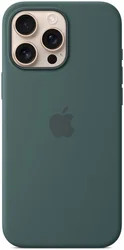 Origineel Apple iPhone 16 Pro Max Hoesje MagSafe Silicone Case Blauwgroen afbeelding
