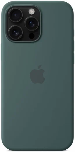 Origineel Apple iPhone 16 Pro Max Hoesje MagSafe Silicone Case Blauwgroen afbeelding 3