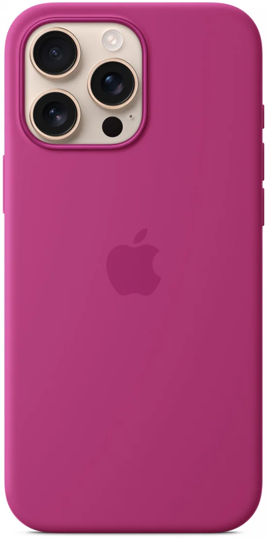 Origineel Apple iPhone 16 Pro Max Hoesje MagSafe Silicone Case Fuchsia afbeelding 1