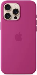 Origineel Apple iPhone 16 Pro Max Hoesje MagSafe Silicone Case Fuchsia afbeelding