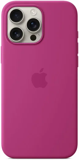 Origineel Apple iPhone 16 Pro Max Hoesje MagSafe Silicone Case Fuchsia afbeelding 2
