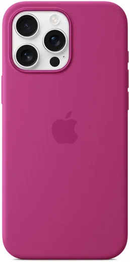 Origineel Apple iPhone 16 Pro Max Hoesje MagSafe Silicone Case Fuchsia afbeelding 3