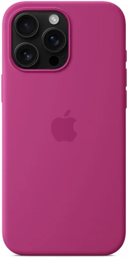 Origineel Apple iPhone 16 Pro Max Hoesje MagSafe Silicone Case Fuchsia afbeelding 4