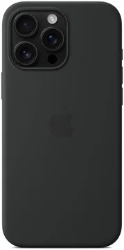 Origineel Apple iPhone 16 Pro Max Hoesje MagSafe Silicone Case Zwart