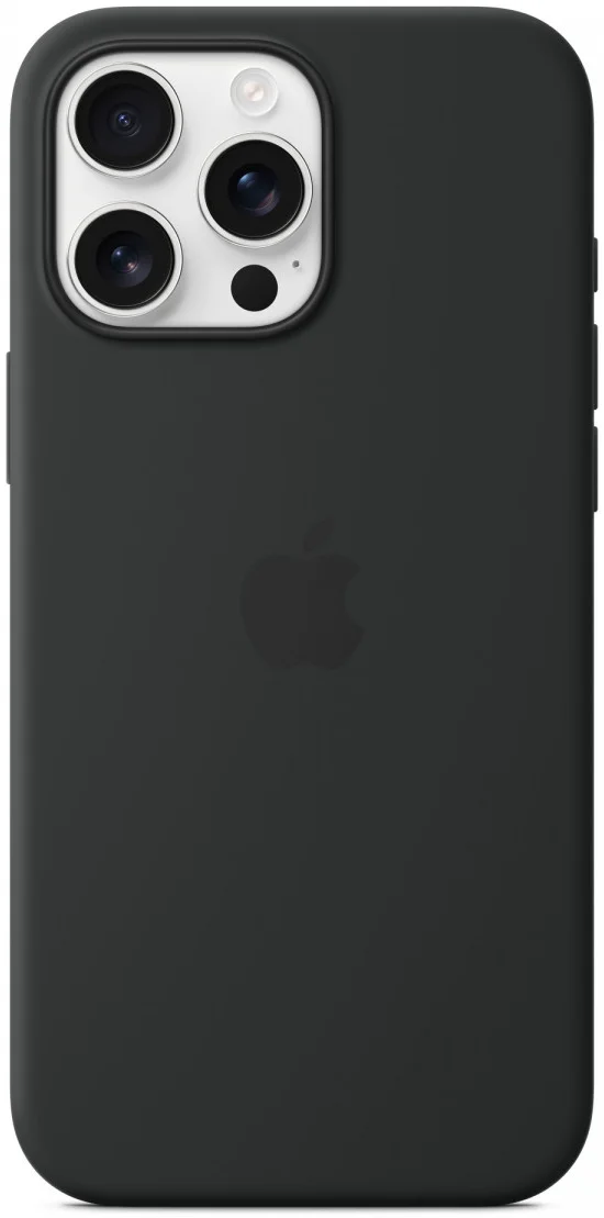 Origineel Apple iPhone 16 Pro Max Hoesje MagSafe Silicone Case Zwart afbeelding 2