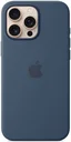 Origineel Apple iPhone 16 Pro Max Hoesje MagSafe Silicone Case Denim