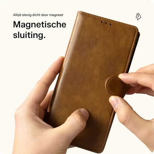 Rosso Element Samsung Galaxy S25 Hoesje Book Case Wallet Bruin afbeelding 11