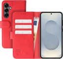 Rosso Element Samsung Galaxy S25 Hoesje Book Case Wallet Rood