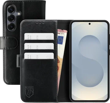 Rosso Element Samsung Galaxy S25 Plus Hoesje Book Case Wallet Zwart