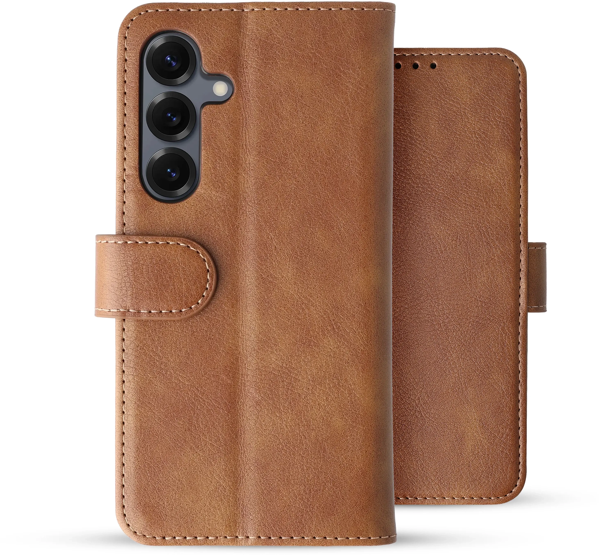 Rosso Element Samsung Galaxy S25 Plus Hoesje Book Case Wallet Bruin afbeelding 2