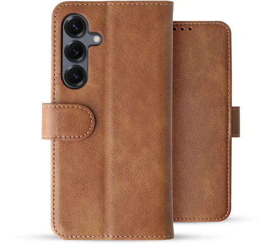 Rosso Element Samsung Galaxy S25 Plus Hoesje Book Case Wallet Bruin afbeelding 2