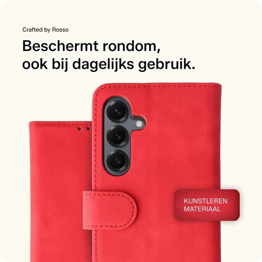 Rosso Element Samsung Galaxy S25 Plus Hoesje Book Case Wallet Rood afbeelding 3