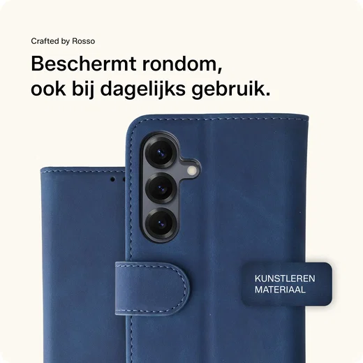 Rosso Element Samsung Galaxy S25 Plus Hoesje Book Case Wallet Blauw afbeelding 3