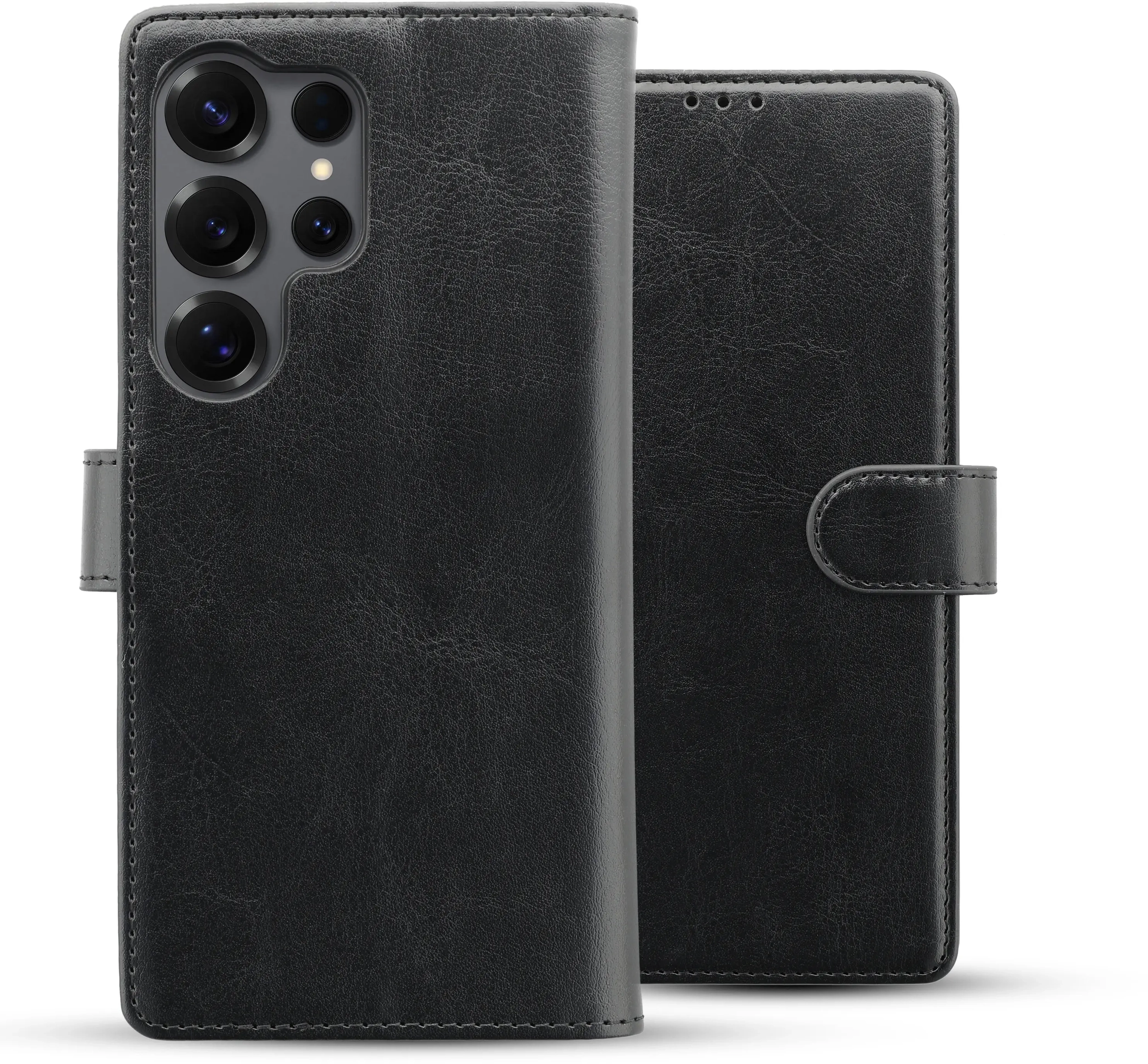 Rosso Element Samsung Galaxy S25 Ultra Hoesje Book Case Wallet Zwart afbeelding 2